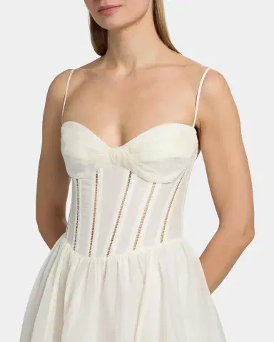 Zimmermann Luna Corset Midi Dress | Thumbnail 5