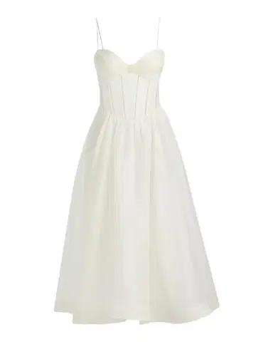 Zimmermann Luna Corset Midi Dress | Thumbnail 1