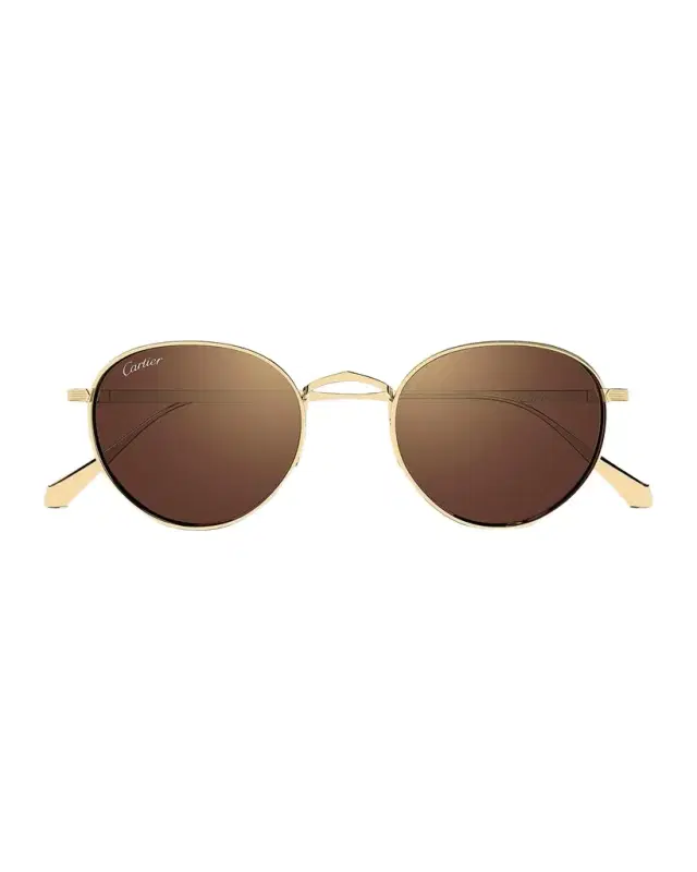 Men's Signature C de Round Titanium Sunglasses