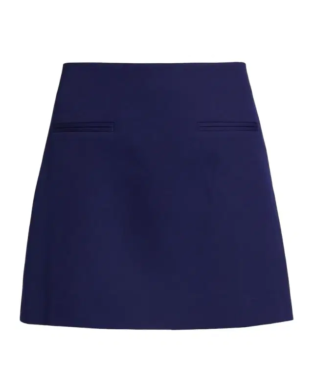 Milly A-Line Cady Mini Skirt
