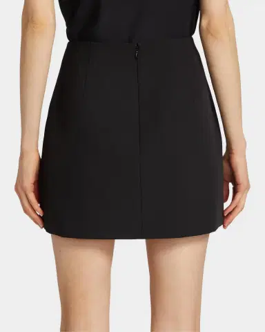 Milly Cady Solid Mini Skirt | Thumbnail 3