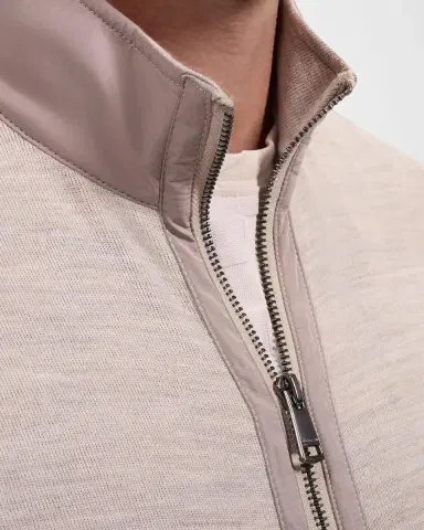 Bugatchi Men's Cotton-Wool Blend Zip-Up Cardigan | Thumbnail 5