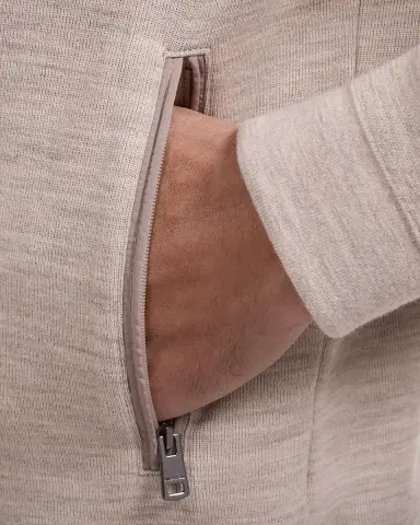 Bugatchi Men's Cotton-Wool Blend Zip-Up Cardigan | Thumbnail 6