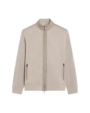 Bugatchi Men's Cotton-Wool Blend Zip-Up Cardigan | Thumbnail 1