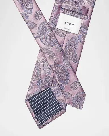 Eton Men's Paisley Silk Tie | Thumbnail 3