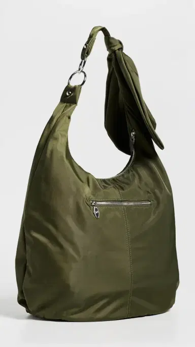 Damson Madder Gene Oversized Nylon Bag Olive One Size | Thumbnail 4