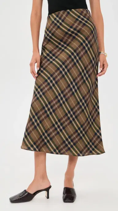 Joe's Jeans The Ines Midi Skirt Camel Plaid | Thumbnail 2 Joe's Jeans The Ines Midi Skirt Camel Plaid | Thumbnail 2