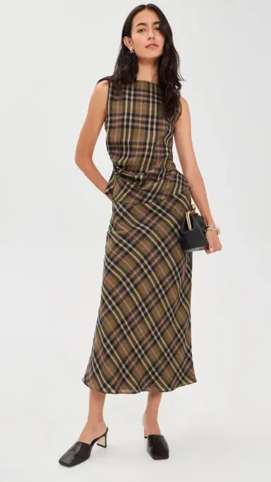 Joe's Jeans The Ines Midi Skirt Camel Plaid | Thumbnail 5 Joe's Jeans The Ines Midi Skirt Camel Plaid | Thumbnail 5