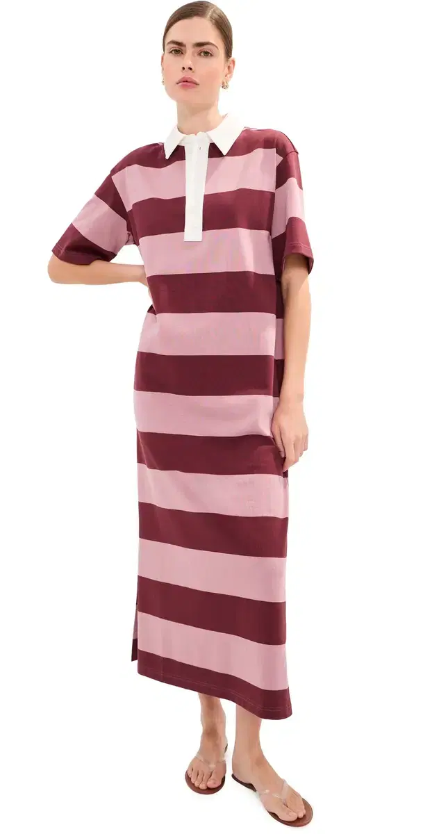 LE BOP Nell Polo Maxi Dress ahogany/Rose
