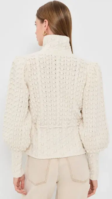 Zimmermann Valiant Wool Bauble Sweater Cream | Thumbnail 3