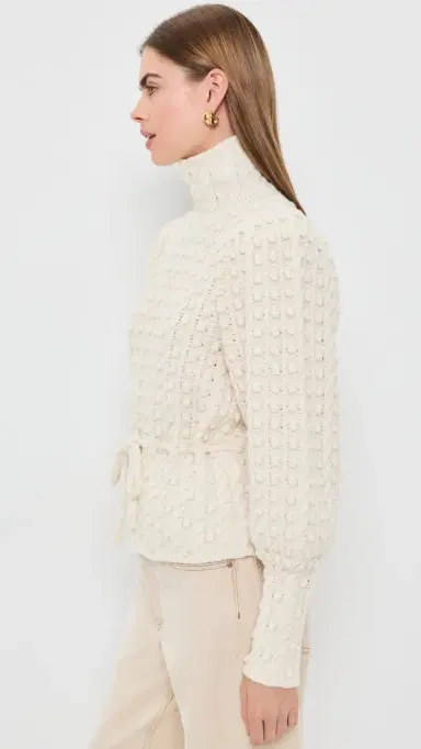Zimmermann Valiant Wool Bauble Sweater Cream | Thumbnail 4