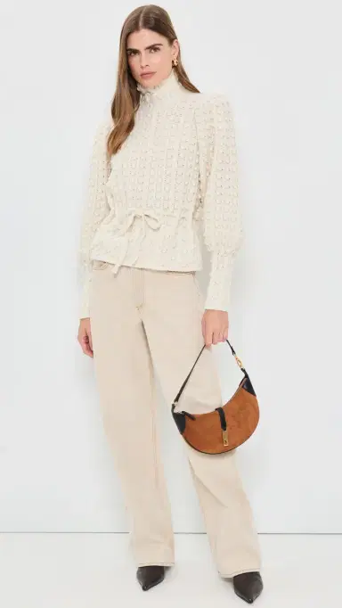 Zimmermann Valiant Wool Bauble Sweater Cream | Thumbnail 5