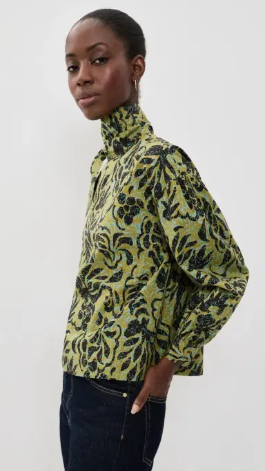 Ulla Johnson Pastel Long Sleeve Cotton Blouse | Thumbnail 4