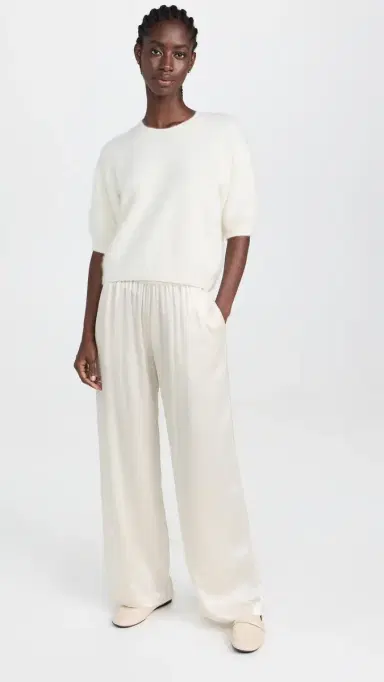 Lisa Yang Juniper Cashmere Sweater Cream Brushed | Thumbnail 5 Lisa Yang Juniper Cashmere Sweater Cream Brushed | Thumbnail 5