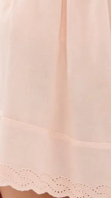 THE GREAT. The Eyelet Tap Shorts Washed Rose | Thumbnail 6