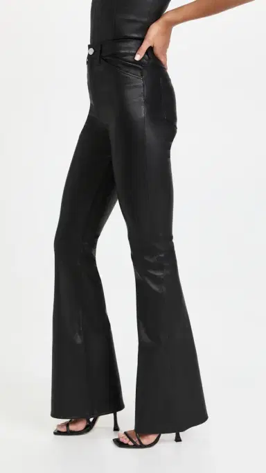 Sprwmn 5 Pocket Micro Flare eather Pants Black | Thumbnail 4 Sprwmn 5 Pocket Micro Flare eather Pants Black | Thumbnail 4