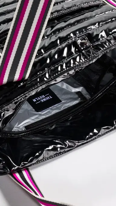 Think Royln Tennis Bag Black Patent | Thumbnail 6