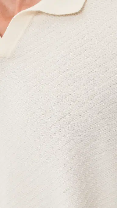 BOSS H-Lomarino Collared Sweater Off White | Thumbnail 6 BOSS H-Lomarino Collared Sweater Off White | Thumbnail 6