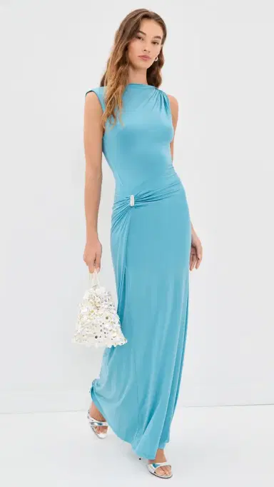 ROAME. Gloria Gown Aquamarine M | Thumbnail 5 ROAME. Gloria Gown Aquamarine M | Thumbnail 5