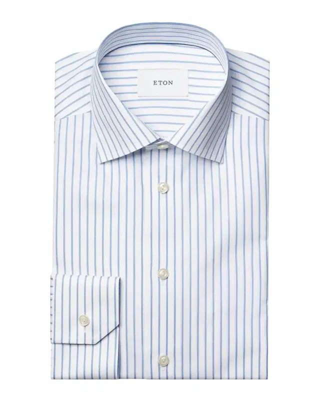 Men's Striped Cotton Contemporary-Fit Shirt Men's Striped Cotton Contemporary-Fit Shirt
