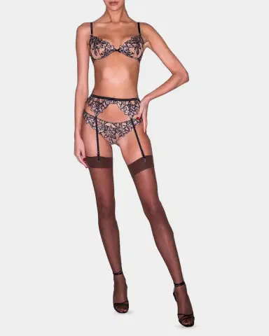 Fleur du Mal Lily Embroidered Hipster Thong | Thumbnail 2
