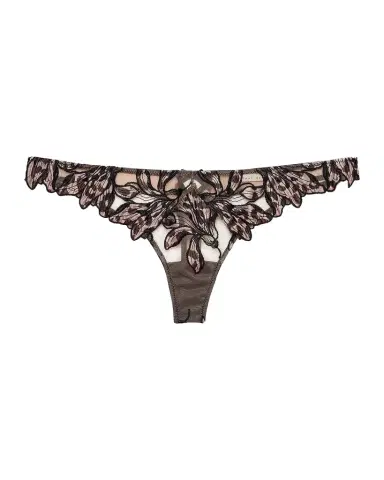 Fleur du Mal Lily Embroidered Hipster Thong | Thumbnail 1
