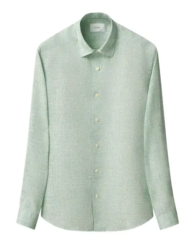 Eton Men's Linen Long-Sleeve Shirt