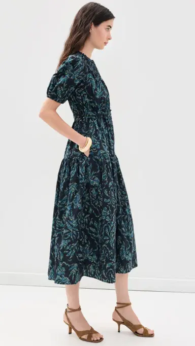 Ulla Johnson Othella Short Sleeve Cotton Dress | Thumbnail 4