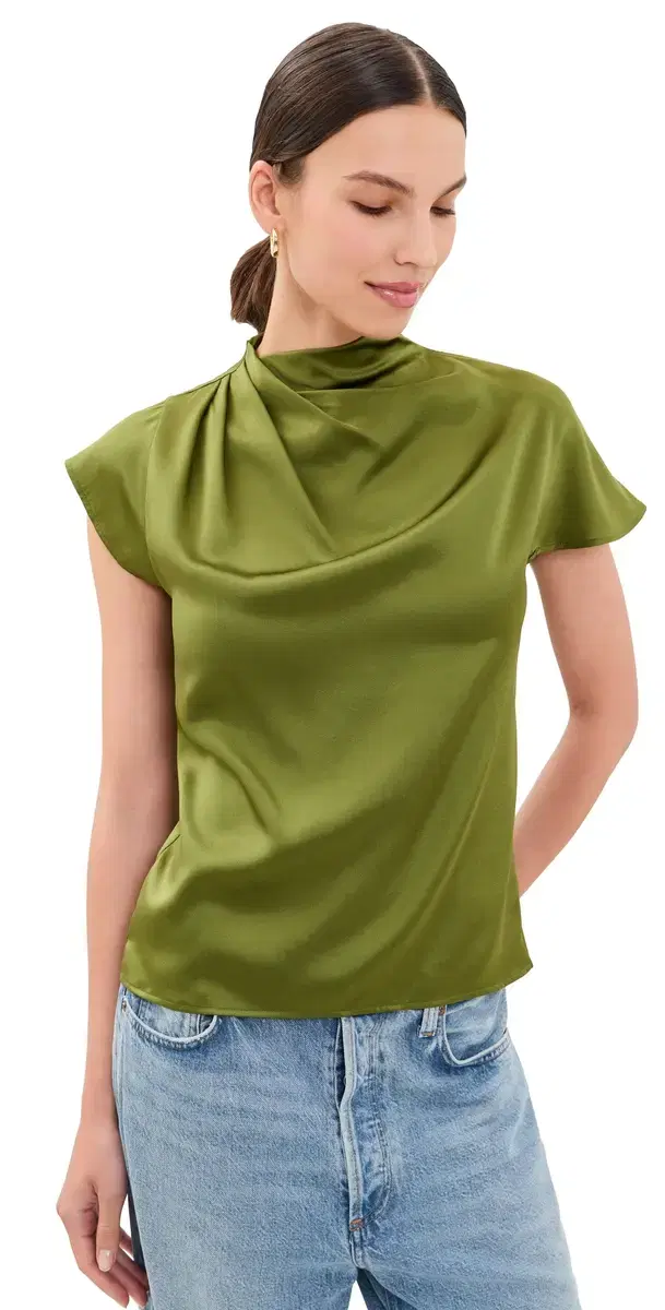 Staud Davina Silk Top