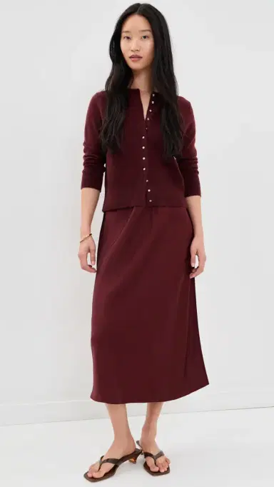 Vince Pull On lip Skirt Black Rose | Thumbnail 2