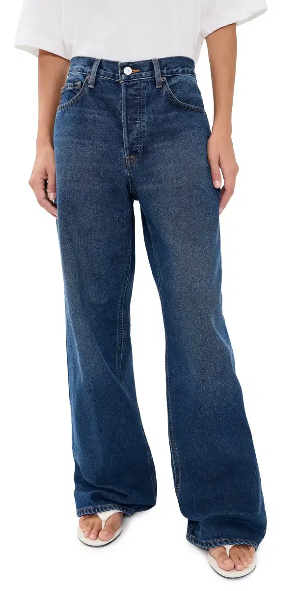 Good American Vintage Low Slung Baggy Jeans Trace