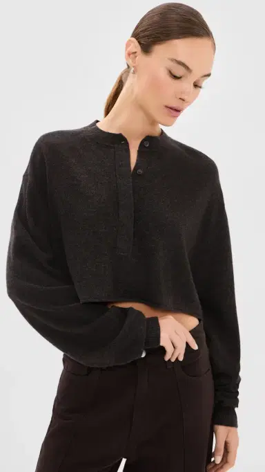 Le Kasha Bulgan Cashmere Sweater Chocolate One Size | Thumbnail 2