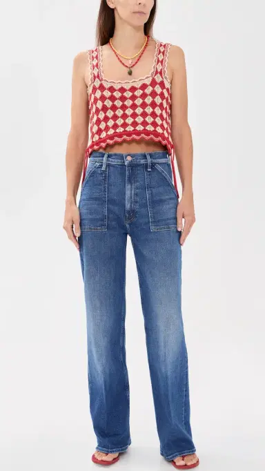 Mother Petite Lil Patch Maven Sneak Jeans | Thumbnail 5 Mother Petite Lil Patch Maven Sneak Jeans | Thumbnail 5