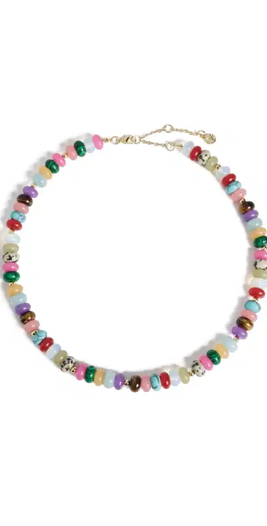 BaubleBar Aaliyah Semi-Precious Beaded Necklace Multi One Size | Thumbnail 1