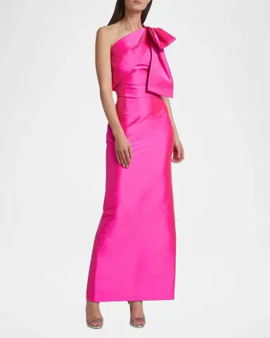 SACHIN BABI Bonnie One-Shoulder Satin Gown | Thumbnail 2