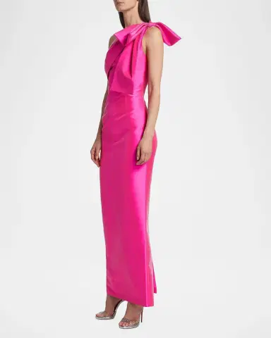 SACHIN BABI Bonnie One-Shoulder Satin Gown | Thumbnail 7