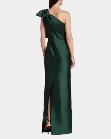 SACHIN BABI Bonnie One-Shoulder Satin Column Gown | Thumbnail 3