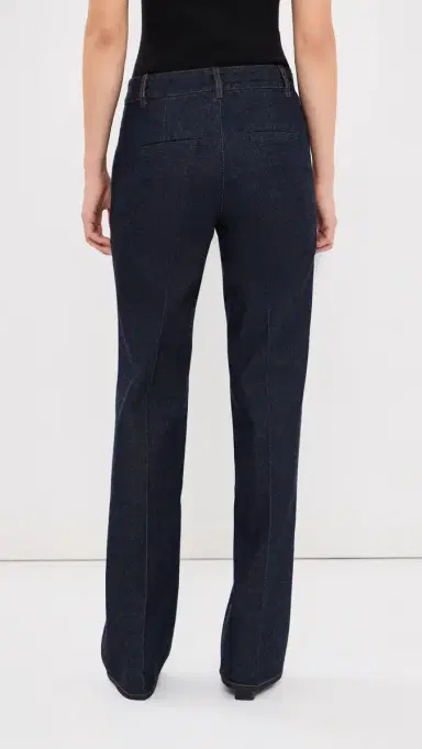 Tibi Indigo Denim Pat Jeans Dark Denim | Thumbnail 3
