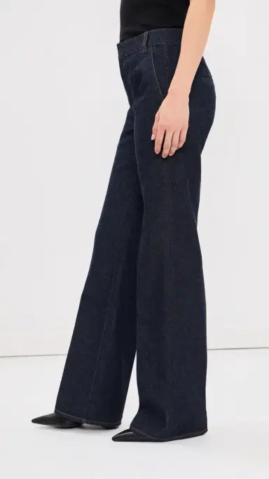 Tibi Indigo Denim Pat Jeans Dark Denim | Thumbnail 4