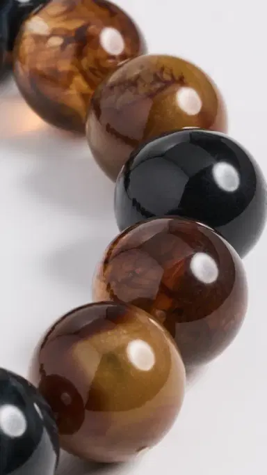 BaubleBar Jane Beaded Necklace Brown Multi One Size | Thumbnail 4
