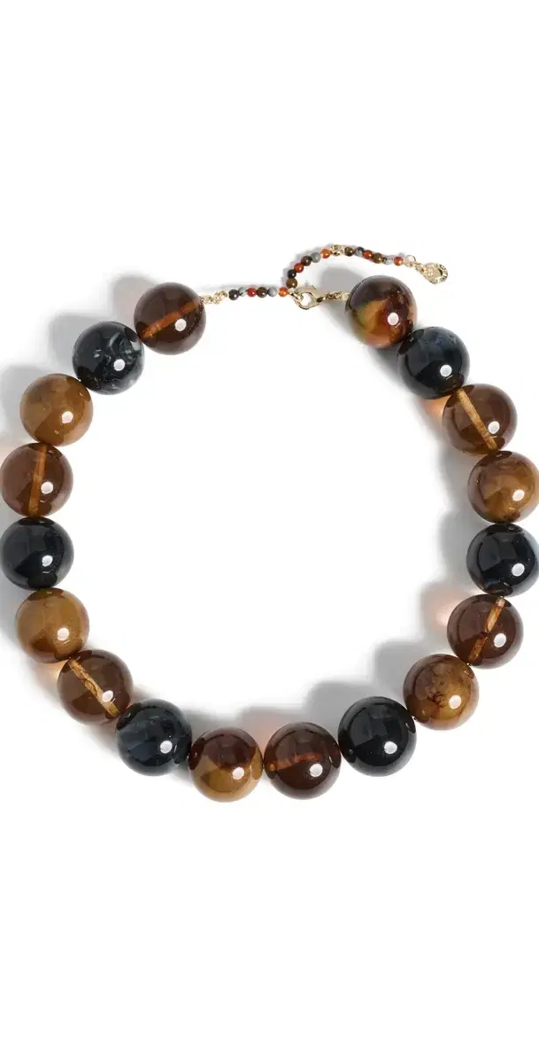 BaubleBar Jane Beaded Necklace Brown Multi One Size