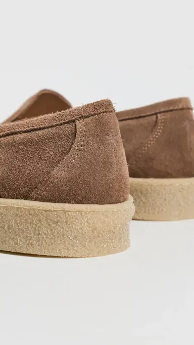 MANEBI Traveler Loafers Suede Caramel | Thumbnail 3