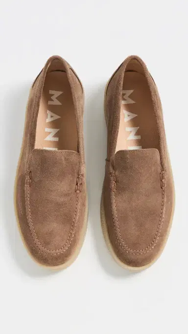 MANEBI Traveler Loafers Suede Caramel | Thumbnail 4