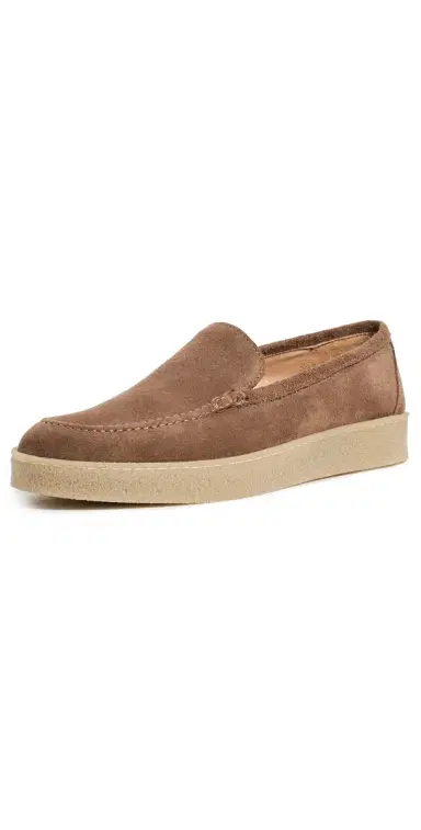 MANEBI Traveler Loafers Suede Caramel | Thumbnail 1