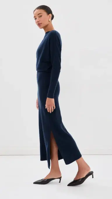 Altuzarra Kasos Cashmere Dress Navy | Thumbnail 4 Altuzarra Kasos Cashmere Dress Navy | Thumbnail 4