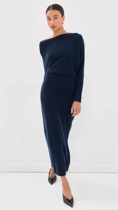 Altuzarra Kasos Cashmere Dress Navy | Thumbnail 5 Altuzarra Kasos Cashmere Dress Navy | Thumbnail 5