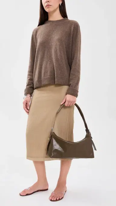 Lemaire Belted Baguette Shoulder Bag Dark Bronze One Size | Thumbnail 3