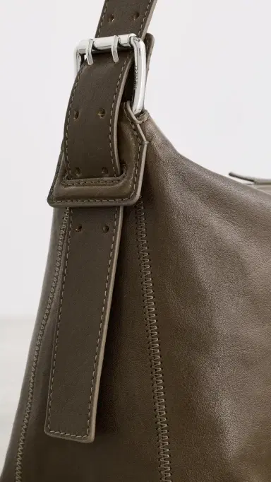 Lemaire Belted Baguette Shoulder Bag Dark Bronze One Size | Thumbnail 5