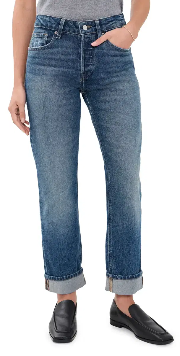 Good American Vintage Straight Ankle Jeans INDIGO18