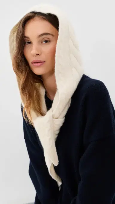 Sea Allen Cable Scarf Hat | Thumbnail 3